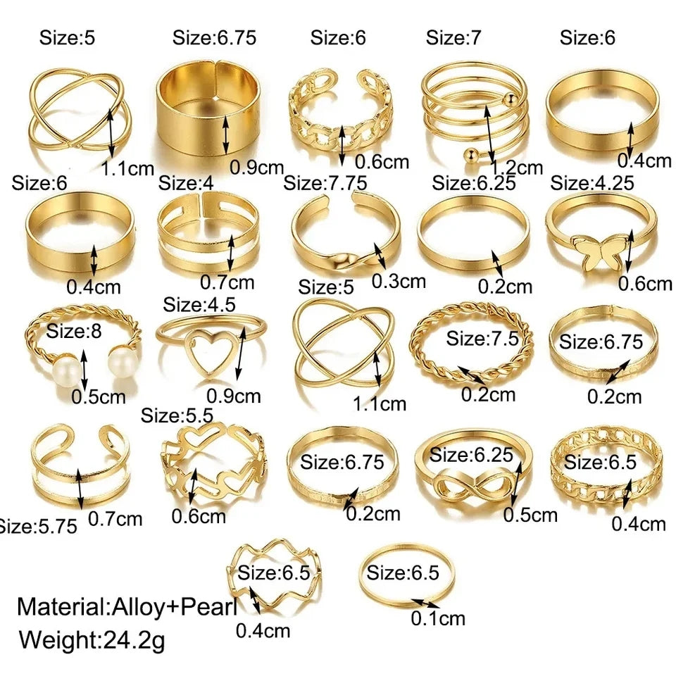 21pcs ring