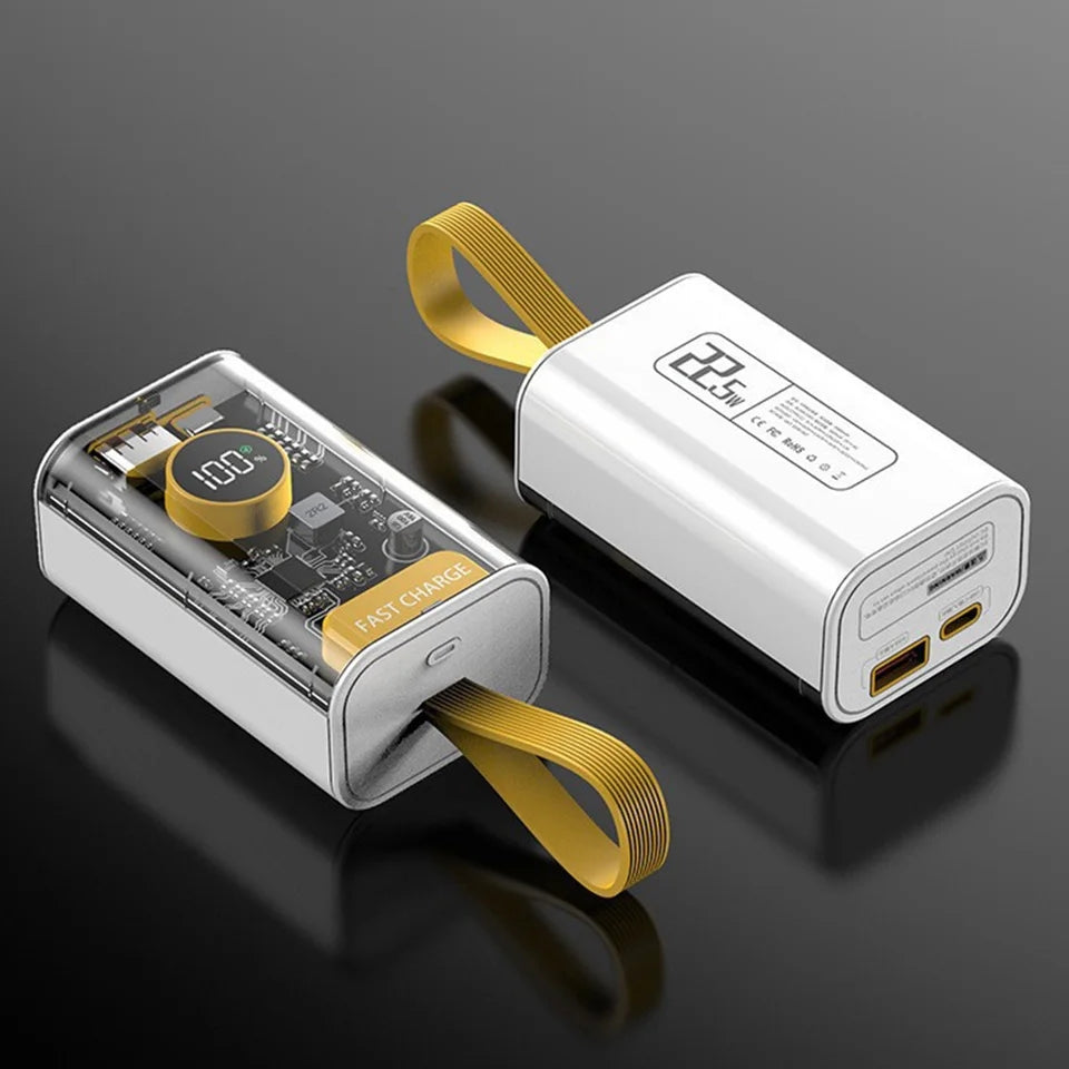 Power bank transparent