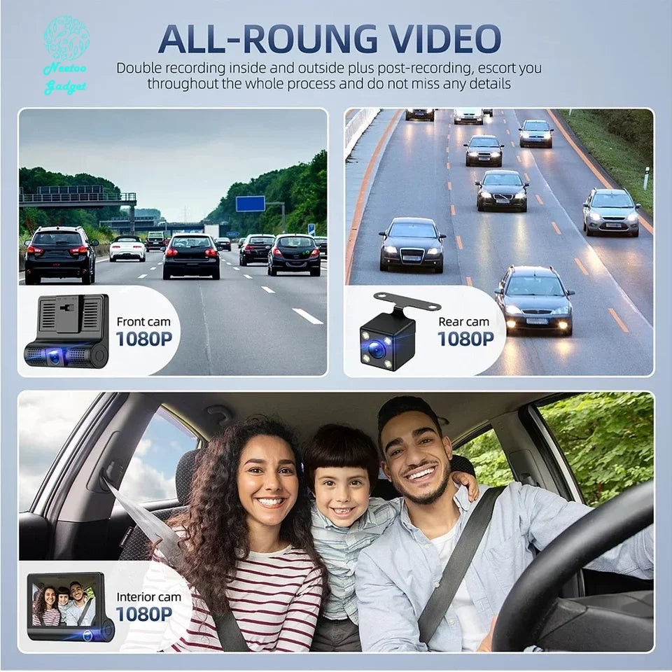 3 camera dashcam