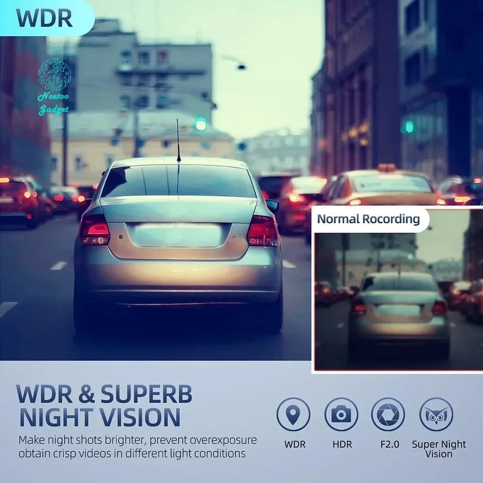 3 camera dashcam