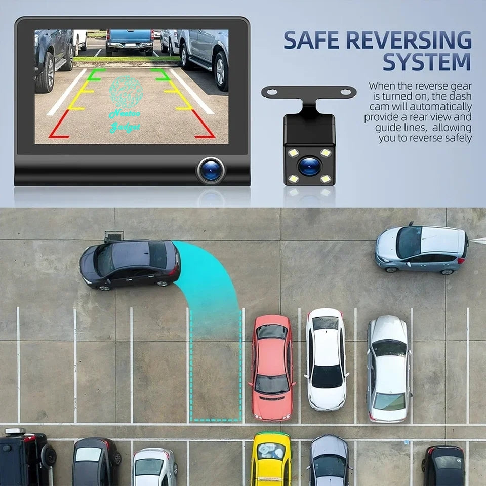3 camera dashcam
