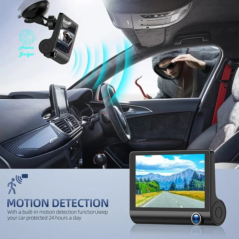 3 camera dashcam