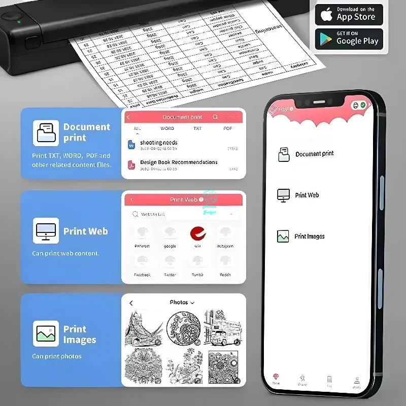 Wireless Portable printer