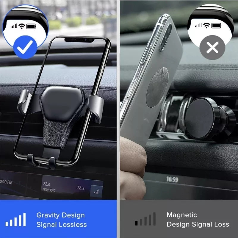 Phone holder gravity