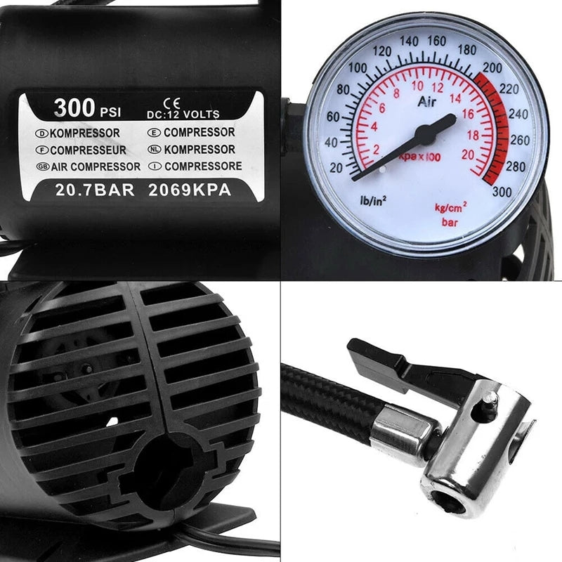 Portable Air Compressor Black