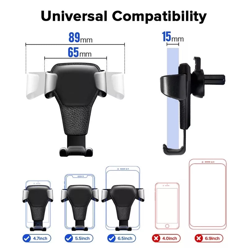 Phone holder gravity