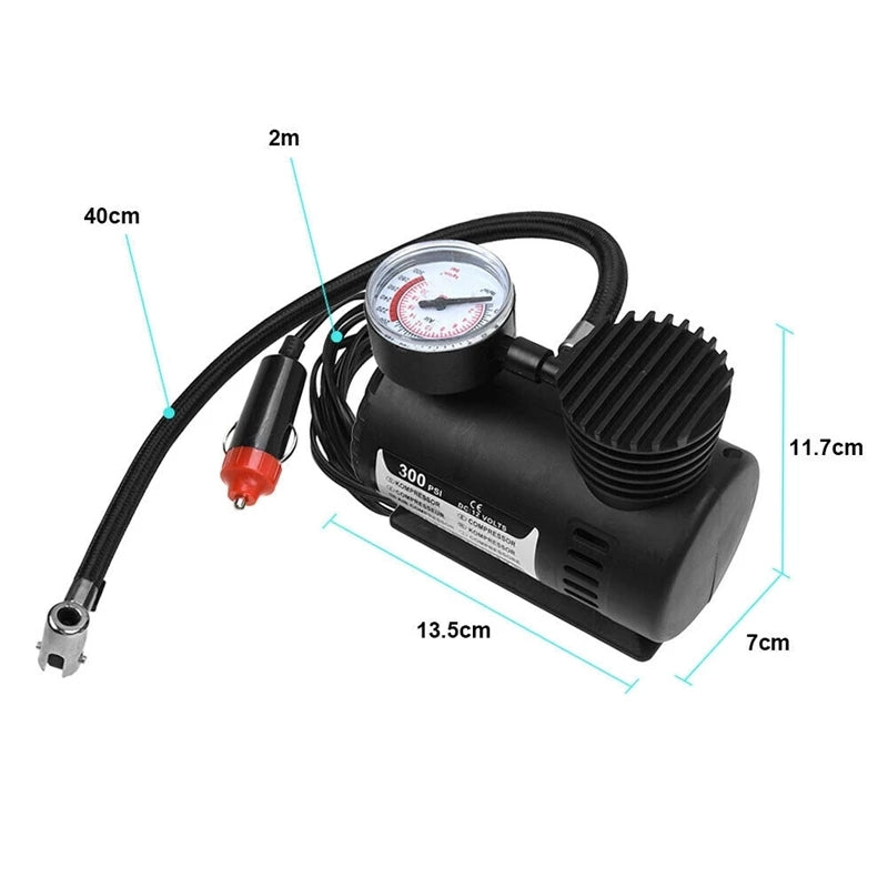 Portable Air Compressor Black