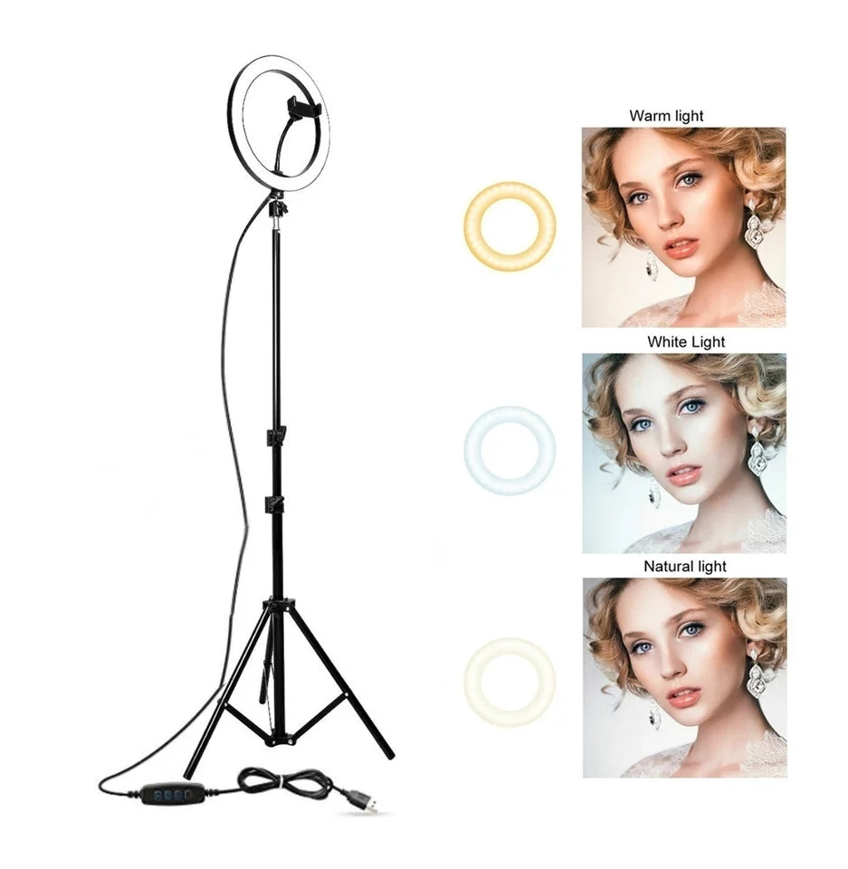 Ring light with tripod free