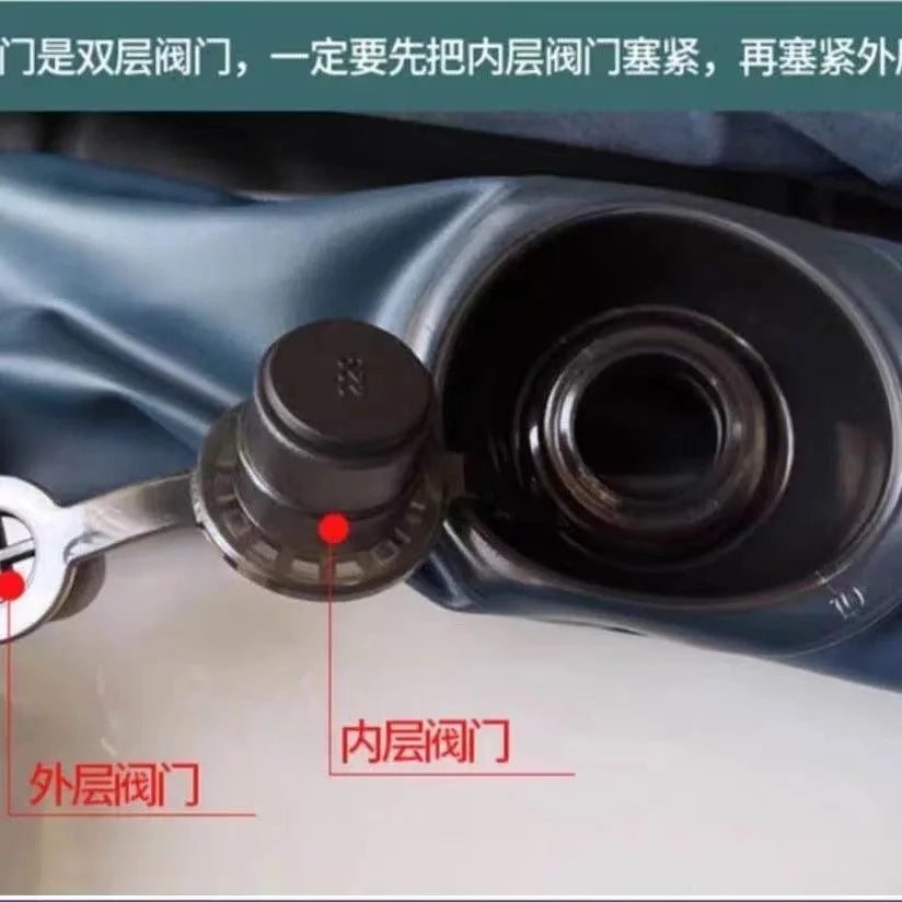 INTX Outdoor Line Pull Air Bed Flocked Airbed