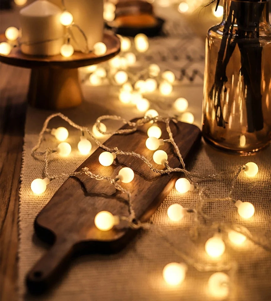 Ball led fairy string