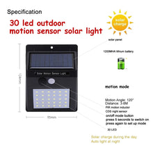 Load image into Gallery viewer, 20 LED Solar Light Outdoor Solar 
