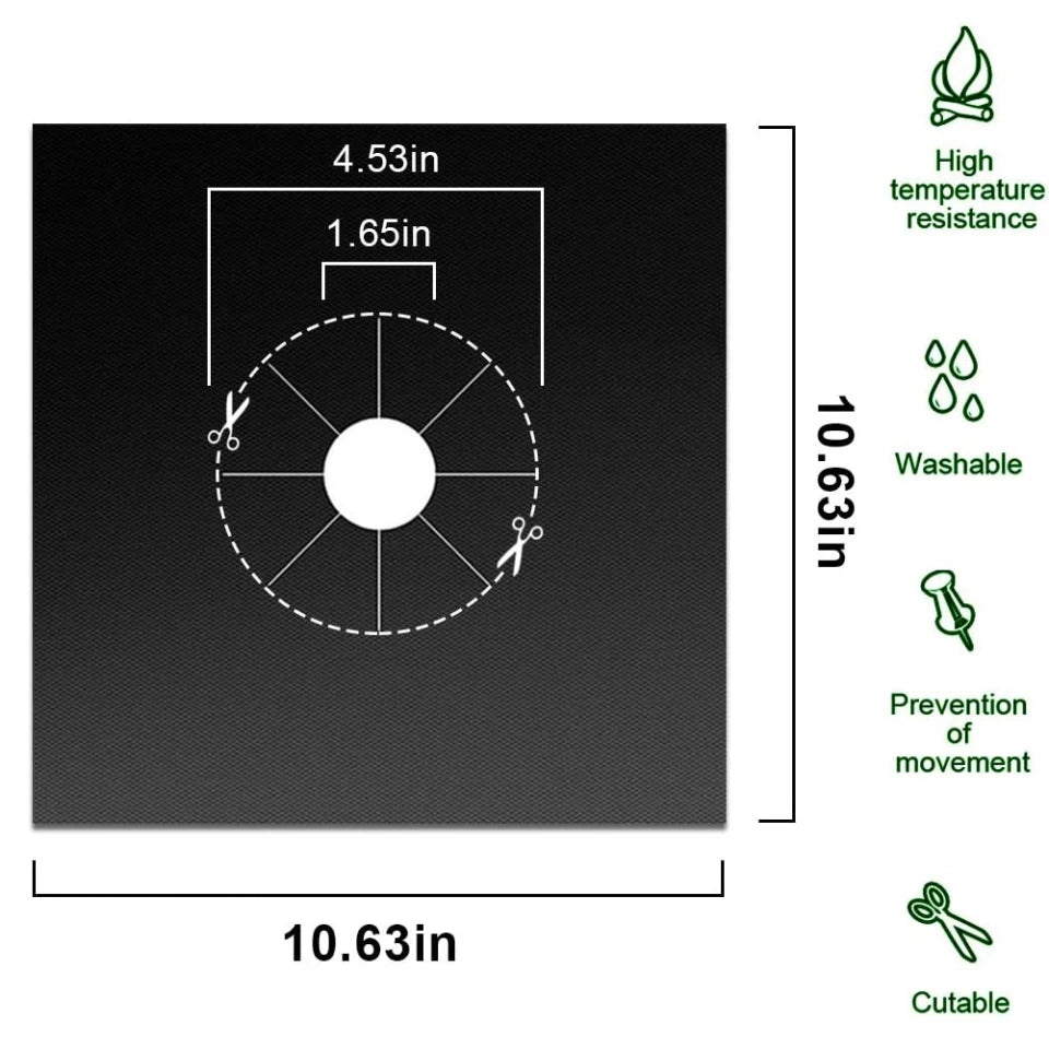 4PC Stove Protector Cover Liner