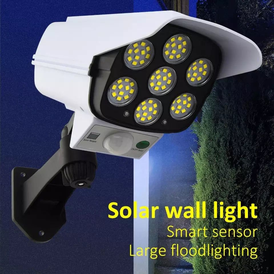 77 LED Solar Light Outdoors Security Simulation Fake Dummy Camera