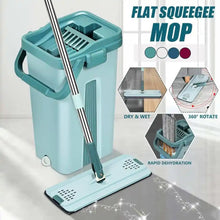 Load image into Gallery viewer, Mob 360 Rotating Flat Mop with Bucket Microfiber Flat
