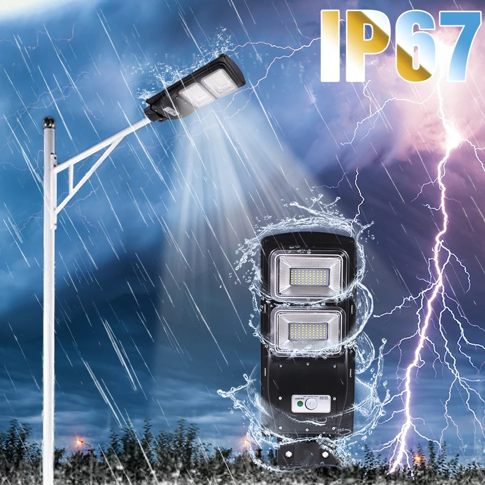 Solar street light without sensor