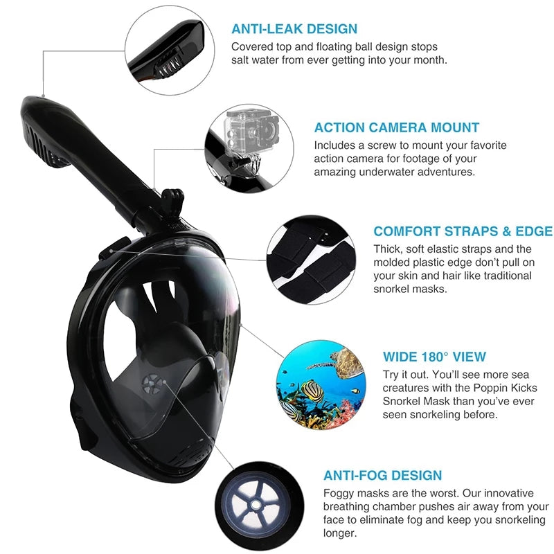 Fog Full Face Diving Mask Snorkeling