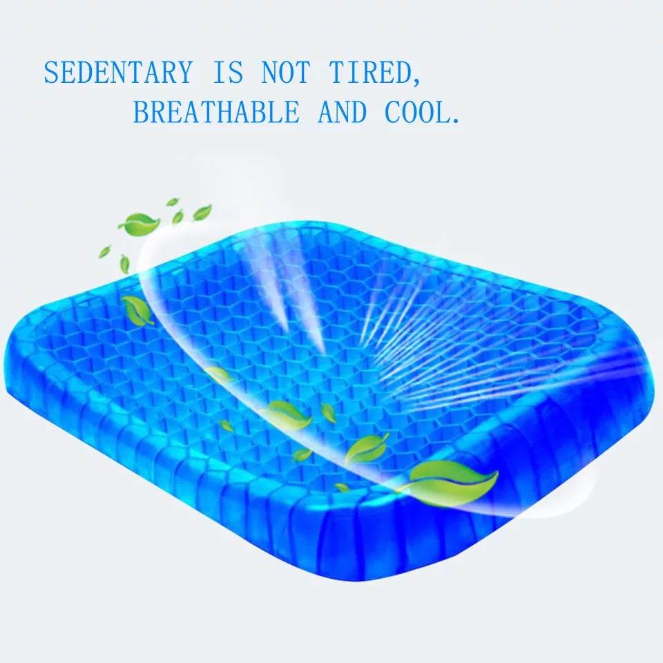 K-STAR Summer Cool Gel Egg Cushion Breathable Silicone Cushion Office Relieve Pain Tired