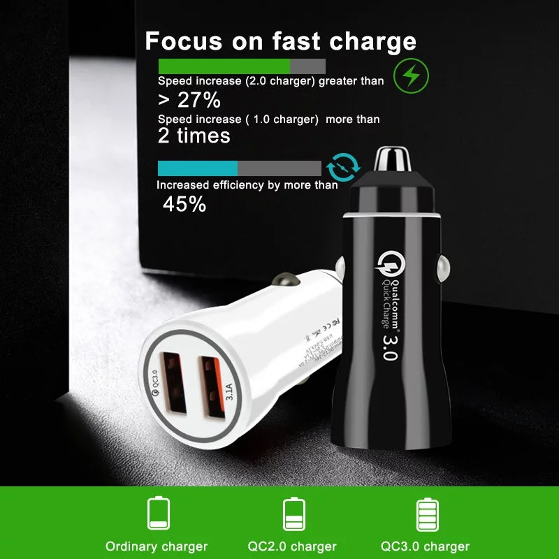 Quick car charger 3.0