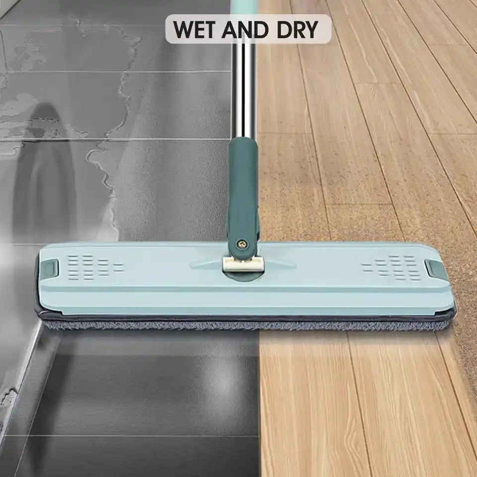 Mob 360 Rotating Flat Mop with Bucket Microfiber Flat