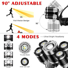 Load image into Gallery viewer, Headlight rechargeable 5 led
