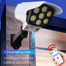 Load image into Gallery viewer, 77 LED Solar Light Outdoors Security Simulation Fake Dummy Camera
