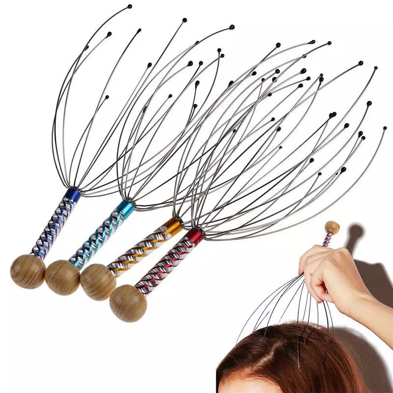 75rs
Octopus Head Massager Scalp Relaxation Relief Body Massager Remove Muscle Tension Tiredness Metal Head Massager Instrument