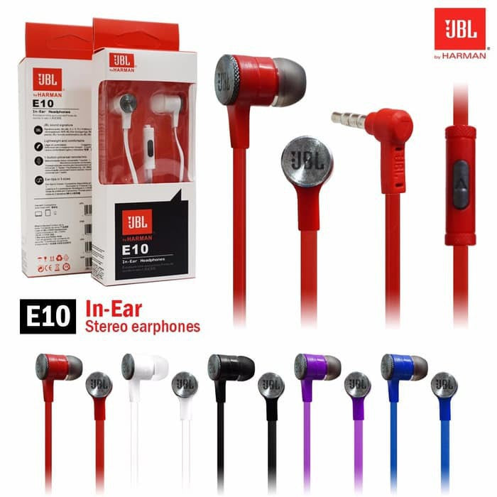 Earphone JBL E10 Original OEM Super Bass New Product JBL by Harman