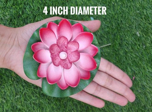Warm White PVC Floating Lotus LED Light, For Decoration